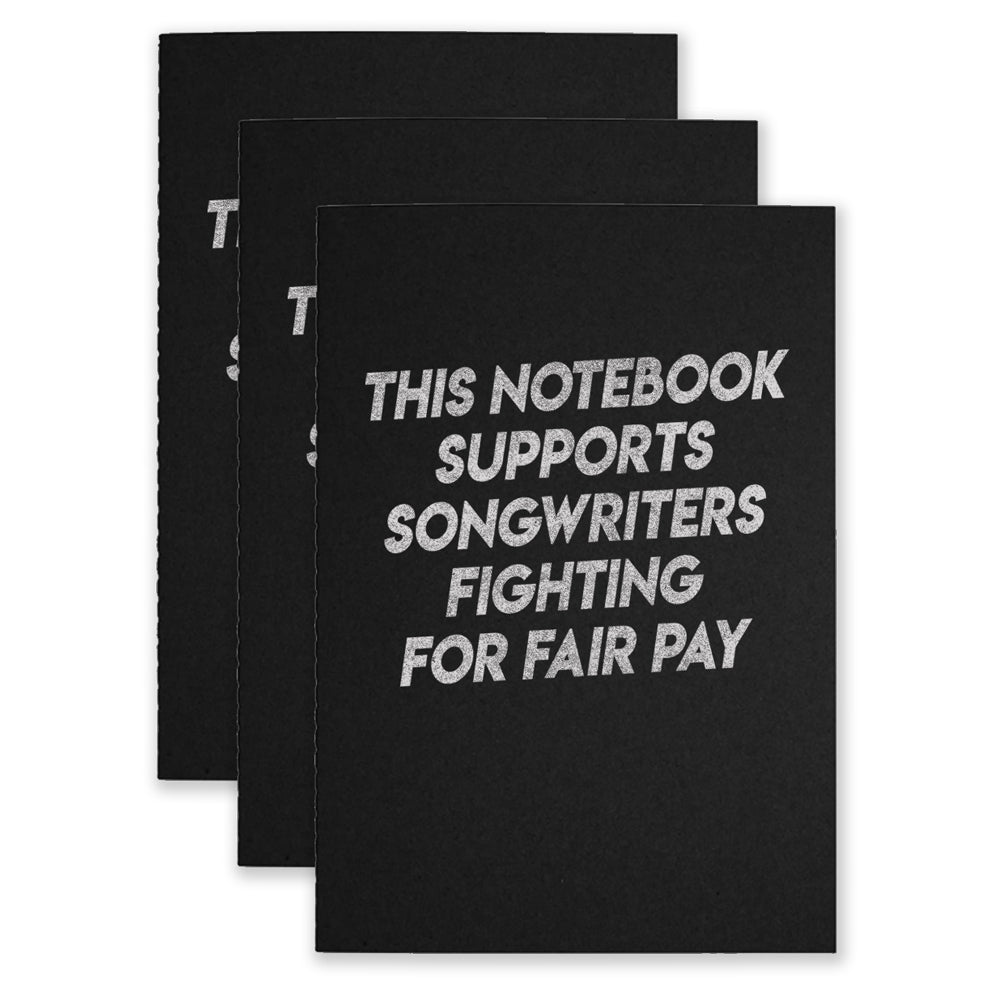 Fair Pay! - Black Notebook