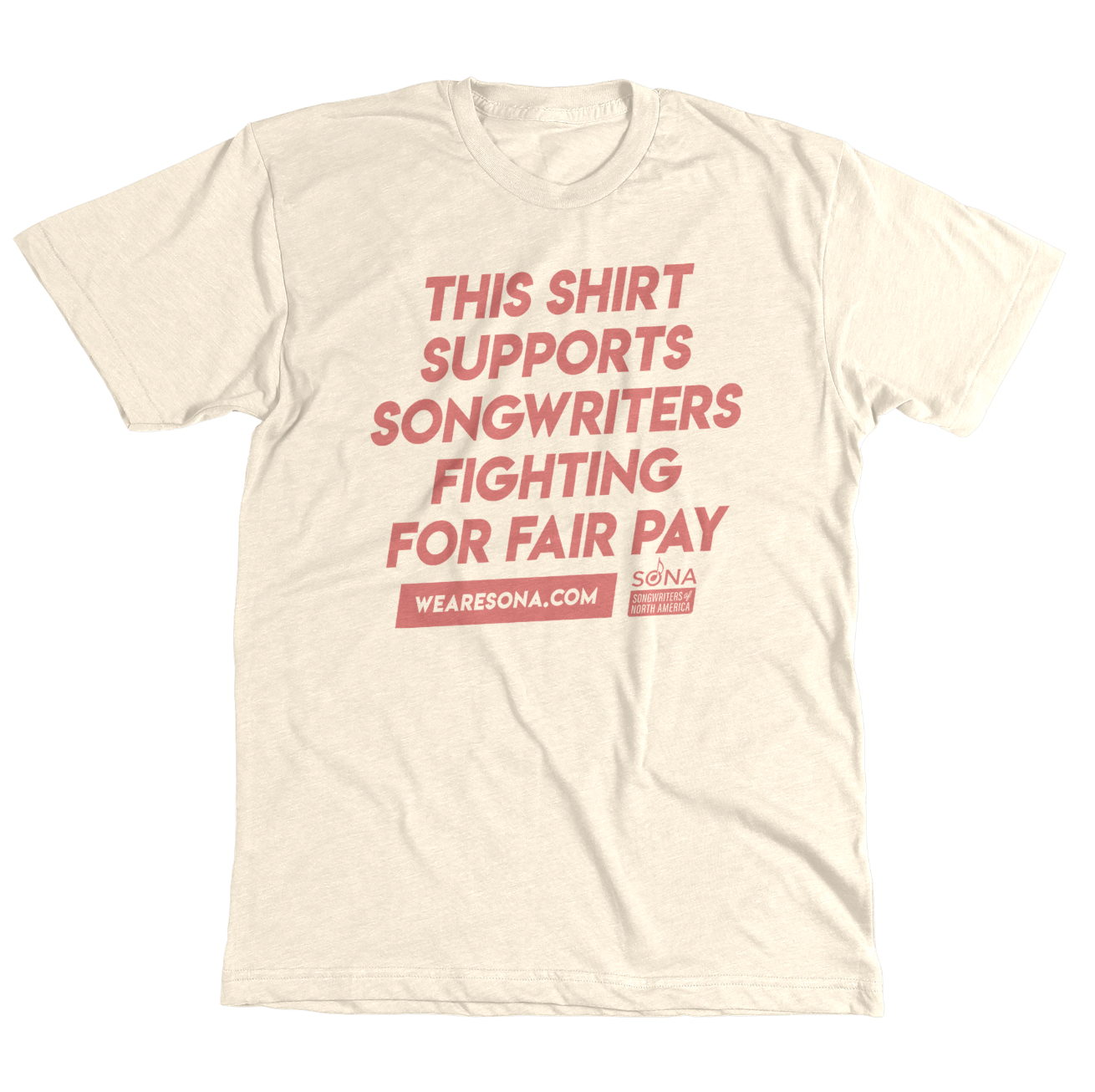 Fair Pay Too! - Natural Red T Shirt